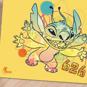 Mouse pad Xtech Stitch Amarilla 22x18 cm