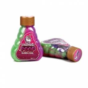 Slime de Caca de Unicornio Multicolor con Purpurina  Juguete Sensorial Divertid