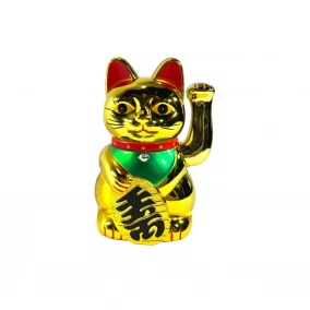 Gato de la suerte Dorado