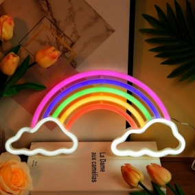 Veladora LED Arcoiris 40x20cm