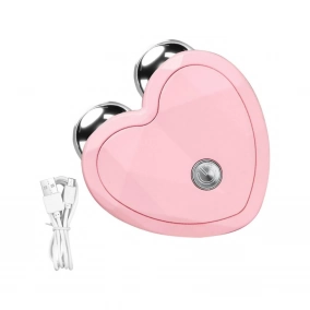 Masajeador facial elctrico en forma de corazn porttil