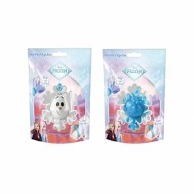 Squishy Frozen y Olaf Copo de Nieve Antiestr�s Transparente con Glitter