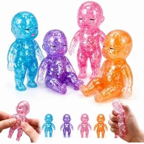 Squishy Beb� Glitter Antiestr�s Gel Sensorial Apretable