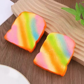 Squishy Pan de Molde Arco�ris Suave y Colorido