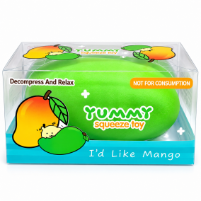 Squishy Mango Verde Crunchy Toy